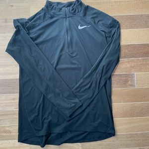 Black Nike long sleeve half zip.